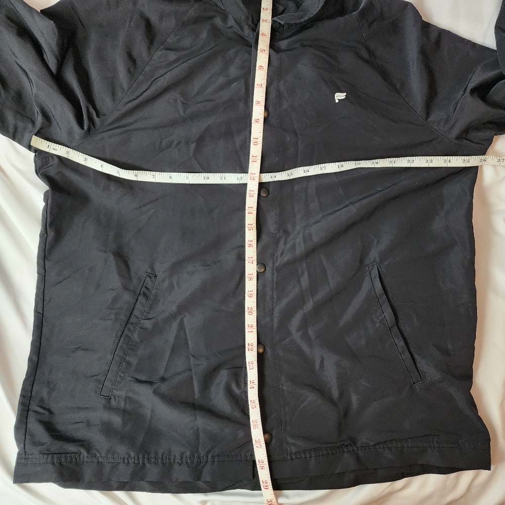 Fabletics Black Windbreaker Jacket Size Xl - image 8